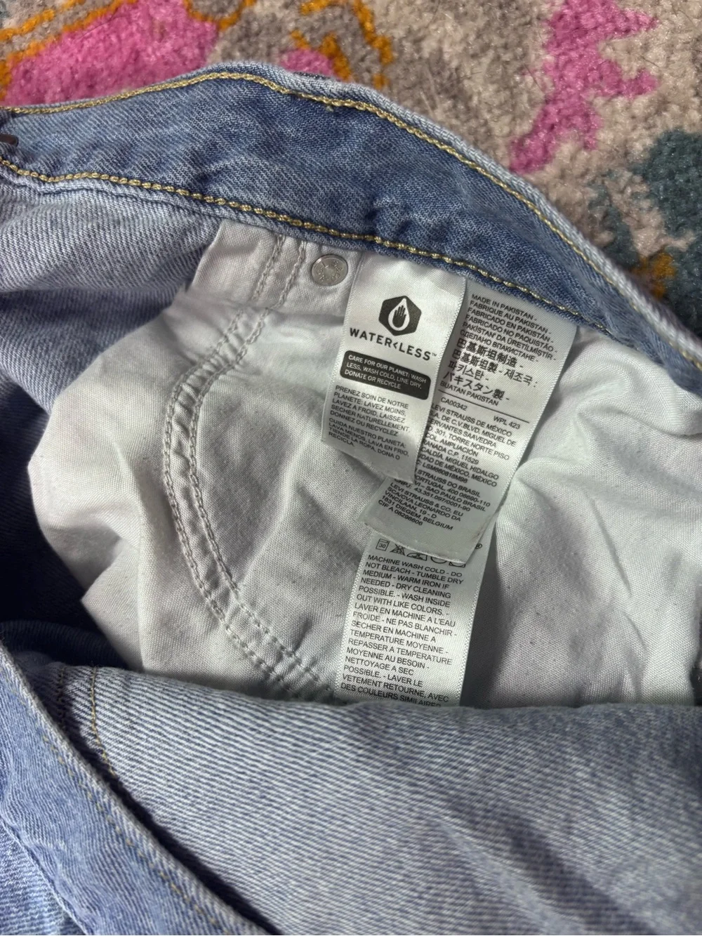 Levi’s High‎ Rise Mom Jean Shorts Size 34 Vintage Wash Relaxed Denim hemp